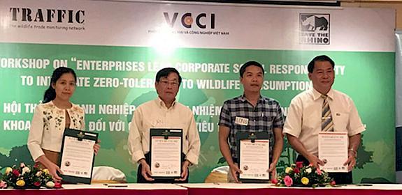 Private sector representatives pledge zero-tolerance to illegal wildlife consumption